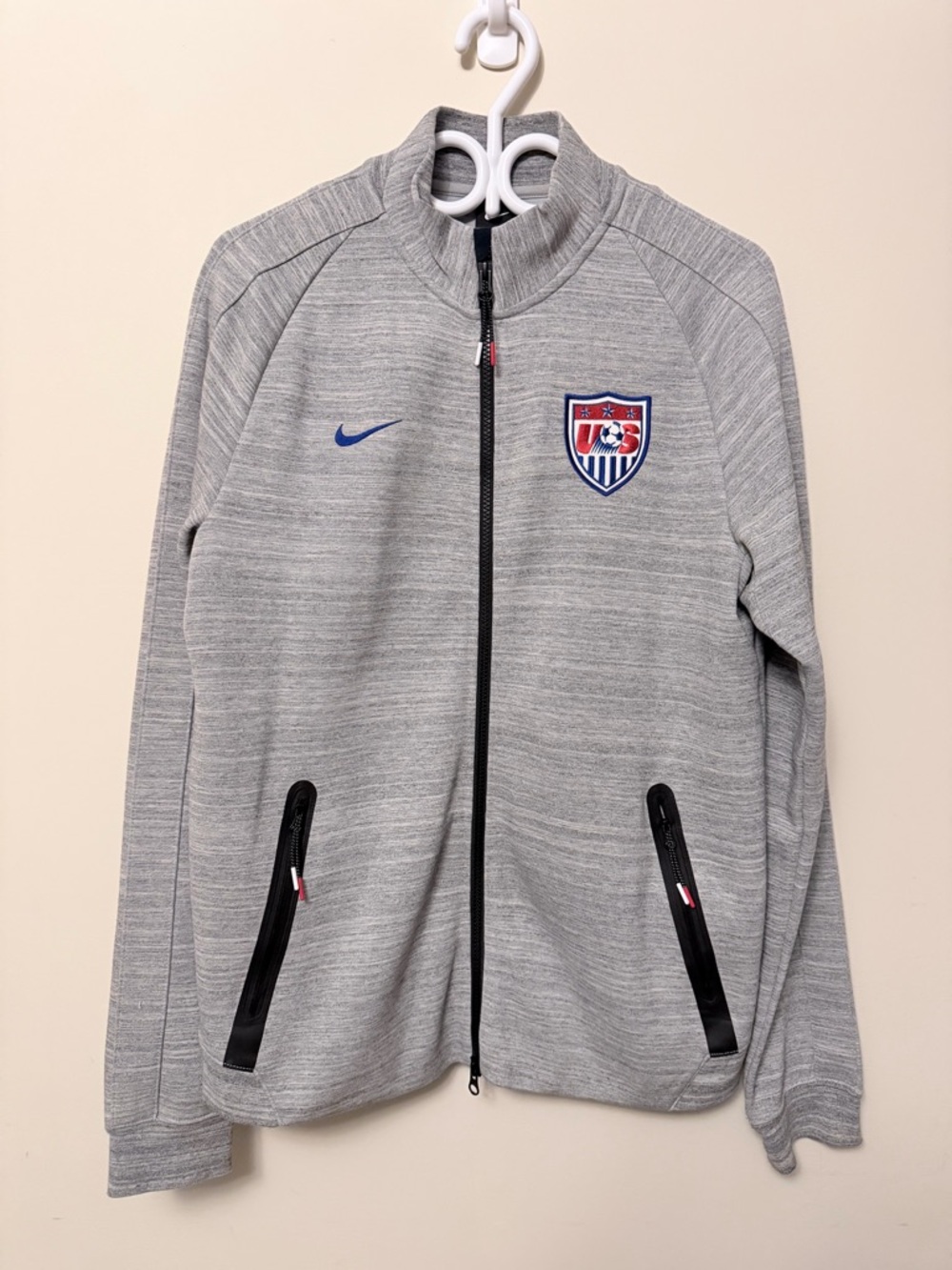 Nike Gray USA Soccer Full-Zip Track Jacket